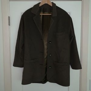 Men's Vintage Gemini pure wool button down coat